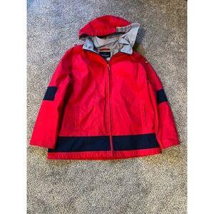 Mackintosh New England Women's Red Coat‎ Jacket Sailing Jacket Size XL Full Zip
